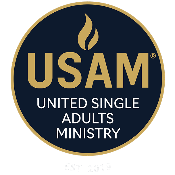 USAM United Single Adults Ministry circular logo